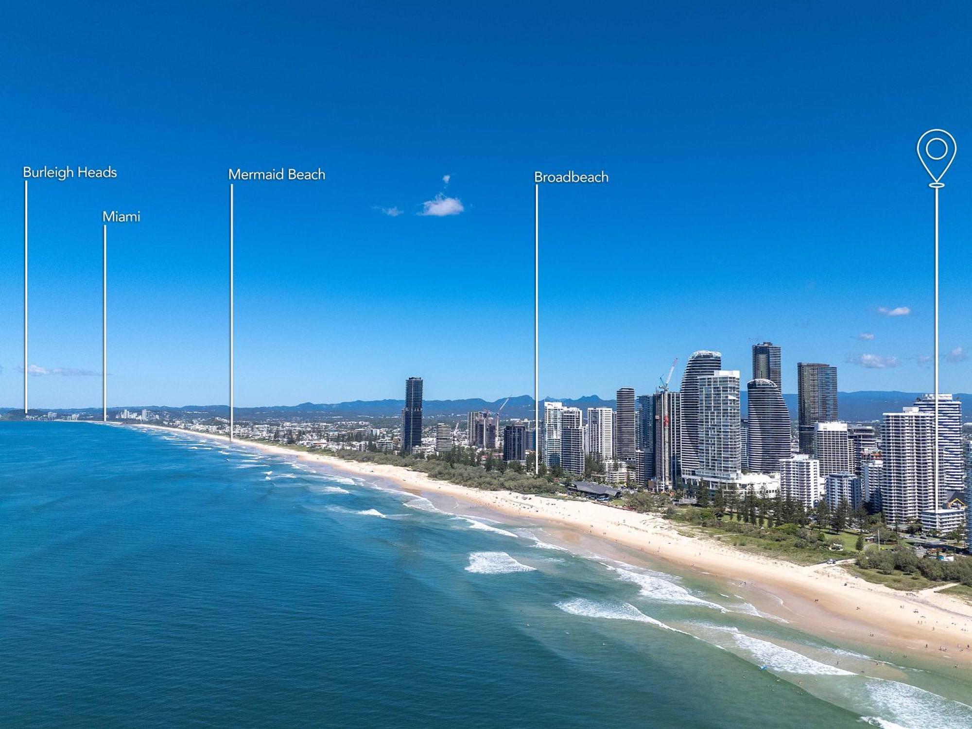 Hi Ho Beach Apartments On Broadbeach Голд-Кост Экстерьер фото